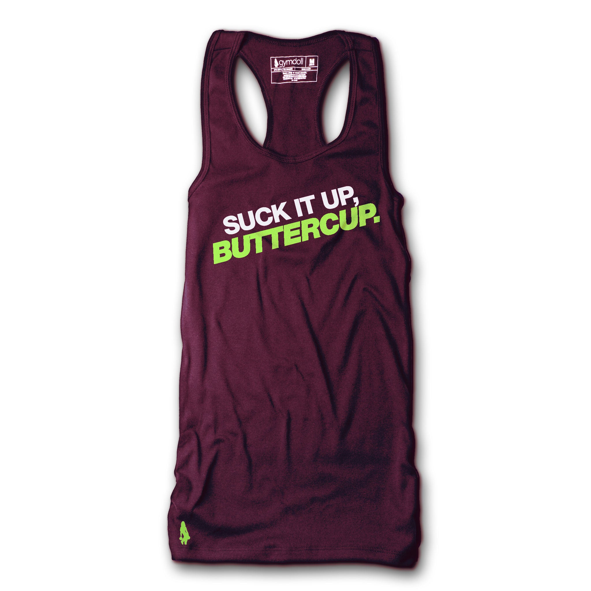 Suck It Up, Buttercup Active Tank - Purple/Lime