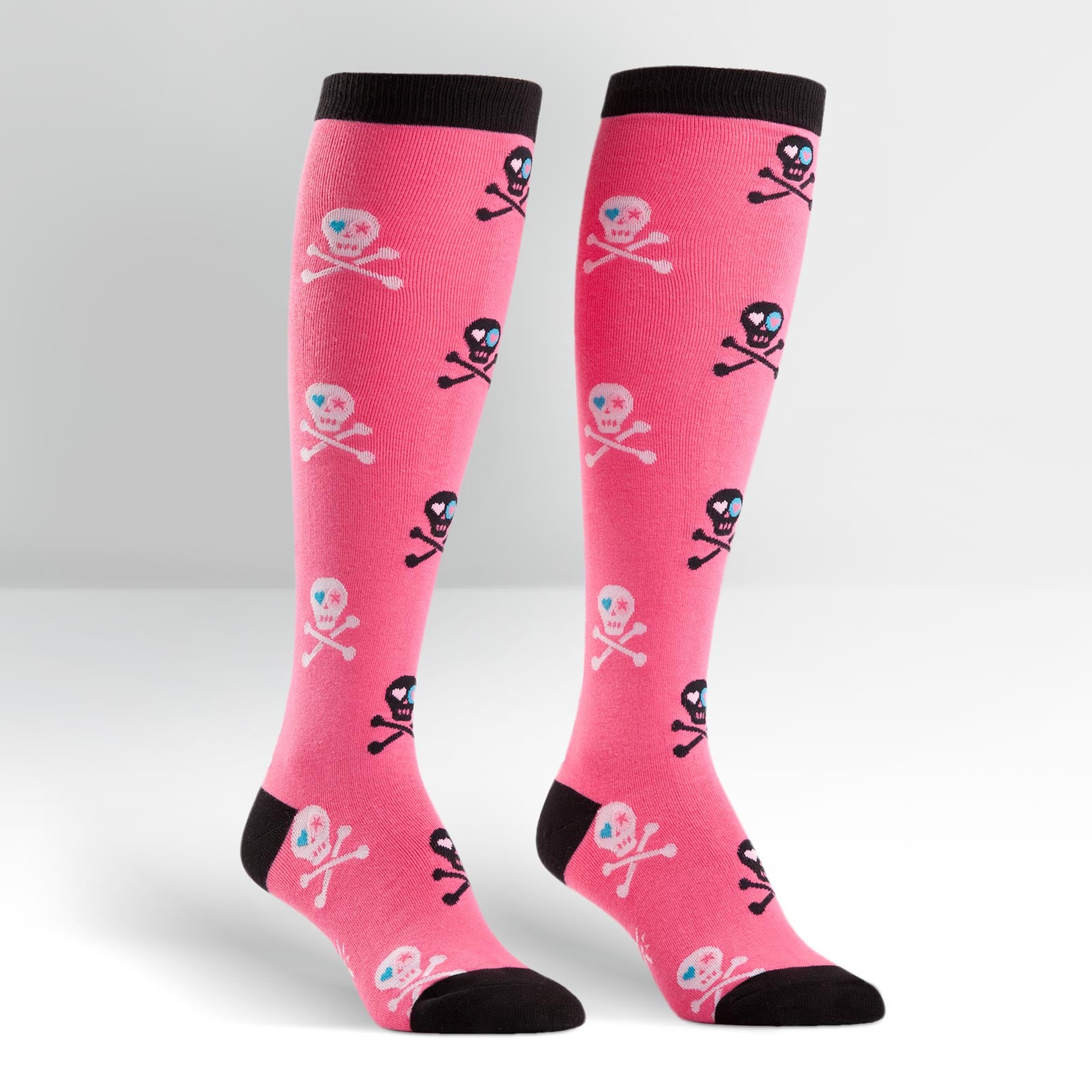Knee High Workout Socks - Skulls