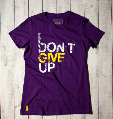 I Don't Give Up Active Tee - Purple