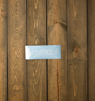 Gymdoll Logo Decal - White
