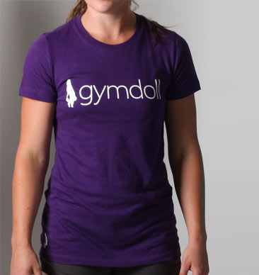 Gymdoll Logo Active Tee - Purple