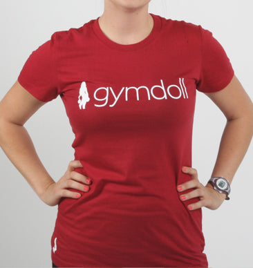 Gymdoll Logo Active Tee - Red