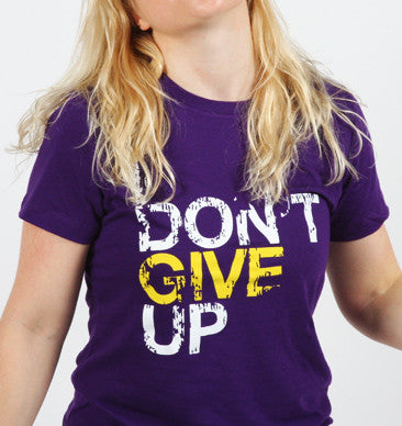 I Don't Give Up Active Tee - Purple
